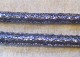 Konstläderrem, glittrande silver/svart, 6-7mm, m stoppn