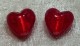 Silverfoil S Hjärta, Röd, 15x15 mm