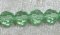 Facetterad rund kristallpärla, Ljusgrön, 8 mm