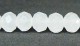 Facetterad abacus, imiterad jade, vit, 6x5 mm