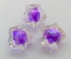 Akrylstjärna, transparent/lila, halvborrad Akrylstjärna, transparent/lila, halvborrad