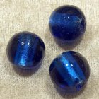 Silverfoil rund, Blå, 18 mm