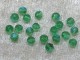 Facetterad rund kristallpärla, Grön AB, 4 mm