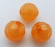 Stor facetterad akrylpärla, orange, 16,5x16 mm Stor facetterad akrylpärla, orange, 16,5x16 mm