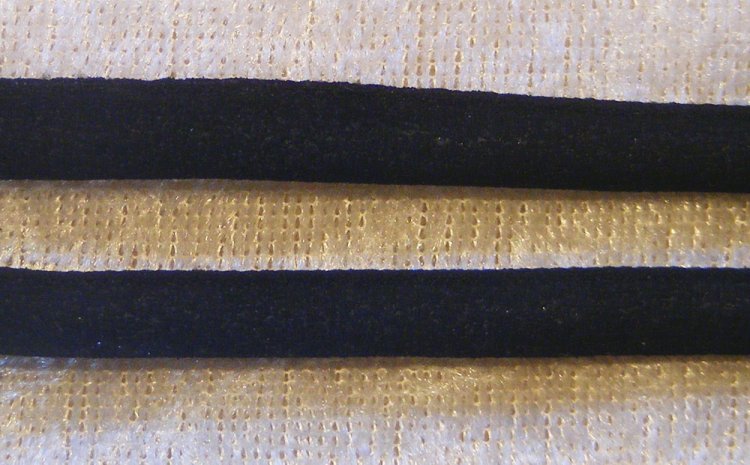 Konstläderrem, matt svart, 6-7 mm, m stoppn - Klicka på bilden för att stänga