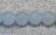 Glaspärla, imiterad jade, 6 mm, vit
