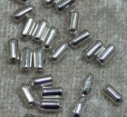 Mellandel, ljus silver, slät cylinder
