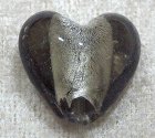 Silverfoil M hjärta, Grå, 20x20 mm