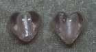Silverfoil S Hjärta, Ljusrosa, 15x15 mm