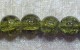Krackelerad glaspärla, 8 mm, Mossgrön