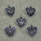 Berlock, Hjärta, Antiksilver