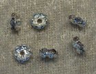 Strassmellandel, rondell, transparent, 6 mm