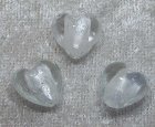 Silverfoil hjärta, XS, Transparent, 12x12 mm