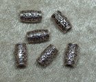 Mellandel, lätt rundad cylinder, antiksilver