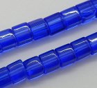 Glaskuber, blå, 5,5x5,5x5,5 mm