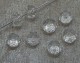 Facetterad rondell, 6x8 mm, Transparent