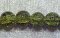 Krackelerad glaspärla, 6 mm, Mossgrön