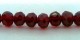 Facetterad abacus, mörkröd, 4x3 mm