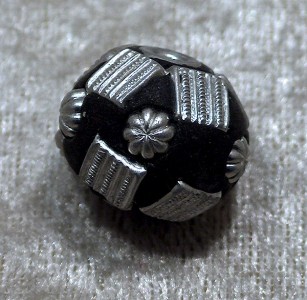 Kashmirpärla, svart/silver