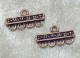 Connector, 4-raders, Antikkoppar Connector, 4-raders, Antikkoppar