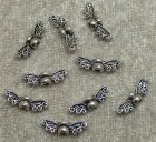 Änglavingar, små, antiksilver