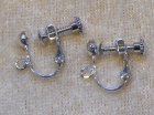 Skruvclips, örhänge, antiksilver