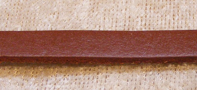 Läderrem, 7-8 mm bred, brun