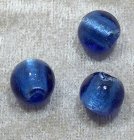Silverfoil rund, Blå, 12 mm