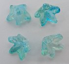 Glasblomma/Änglakjol, turkos