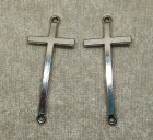 Connector, kors, välvt, antiksilver