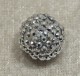 Resinstrassboll, silver/silver