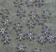 Mellandel, ljus silver, snöflinga Mellandel, ljus silver, snöflinga