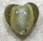 Silverfoil M hjärta, Olivgrön, 20x20 mm