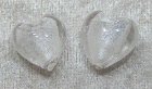 Silverfoil S hjärta, Transparent, 15x15 mm