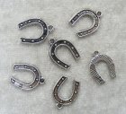 Hästsko, berlock, antiksilver