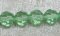 Facetterad rund kristallpärla, Ljusgrön, 8 mm