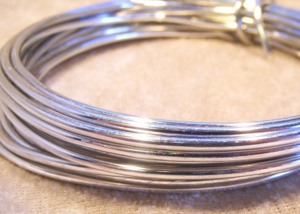 Aluminiumtråd, klassisk, 2 mm, silver