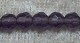 Facetterad rund kristallpärla, Mörklila, 4 mm