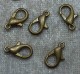 Karbinlås, brons, 10 mm