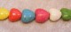 Turkoser, hjärtan, färgmix, ca 16 mm
