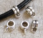 Connector/berlockhållare, antiksilver