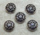 Mellandel, antiksilver, plattrund och genombruten