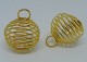 Pärlbur, 20 mm, guld
