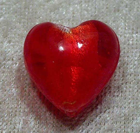 Silverfoil M hjärta, Röd, 20x20 mm - Klicka på bilden för att stänga