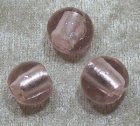 Silverfoil rund, Ljusrosa, 14 mm