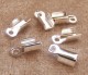 Fäste, ljus silver, för 2-3 mm remmar Fäste, ljus silver, för 2-3 mm remmar