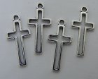 Siluettkors, antiksilver