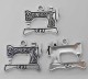 Berlock, symaskin, antiksilver