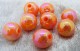 Akrylpärla, orange olja, 12 mm