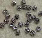 Mellandel, antiksilver, liten cylinder med rep